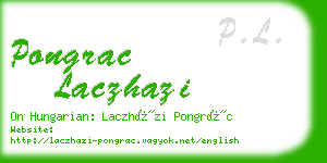 pongrac laczhazi business card